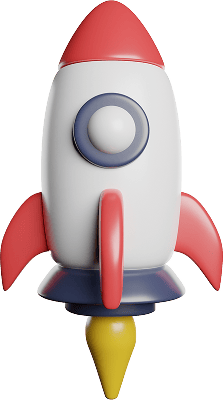 Growth rocket illustration