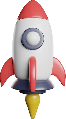 Growth rocket illustration