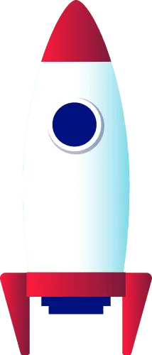 Growth rocket illustration